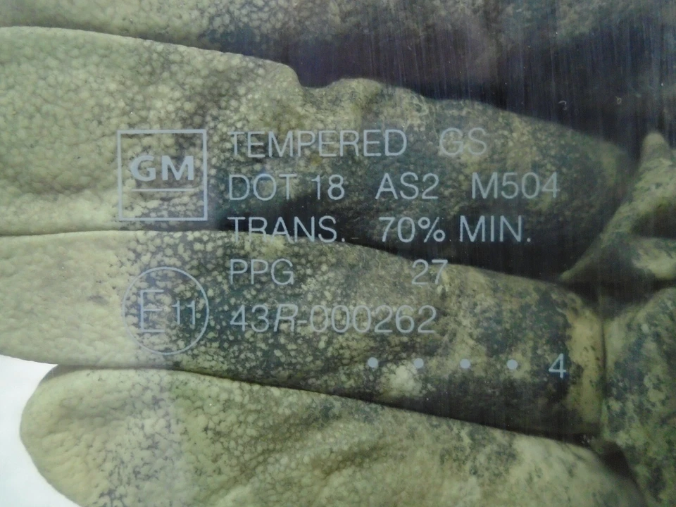 2004 CHEVY EXPRESS 2500 VAN передней левой двери окна стекла 43R-000262 OEM DK904222 - Изображение 2 из 4