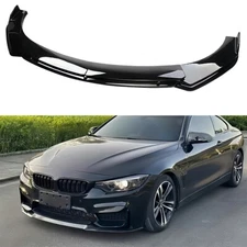 For 2014-2016 BMW 428i Glossy Black Front Bumper Lip Splitter Body Kits