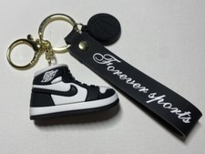 Black And White Sneaker Shoe 3D Keychain