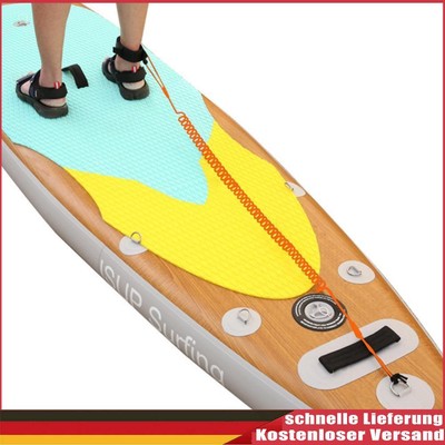 DE 10 Feet Coiled Leash Leg Rope for Surfing Board Stand Up Paddle Board Surfboa