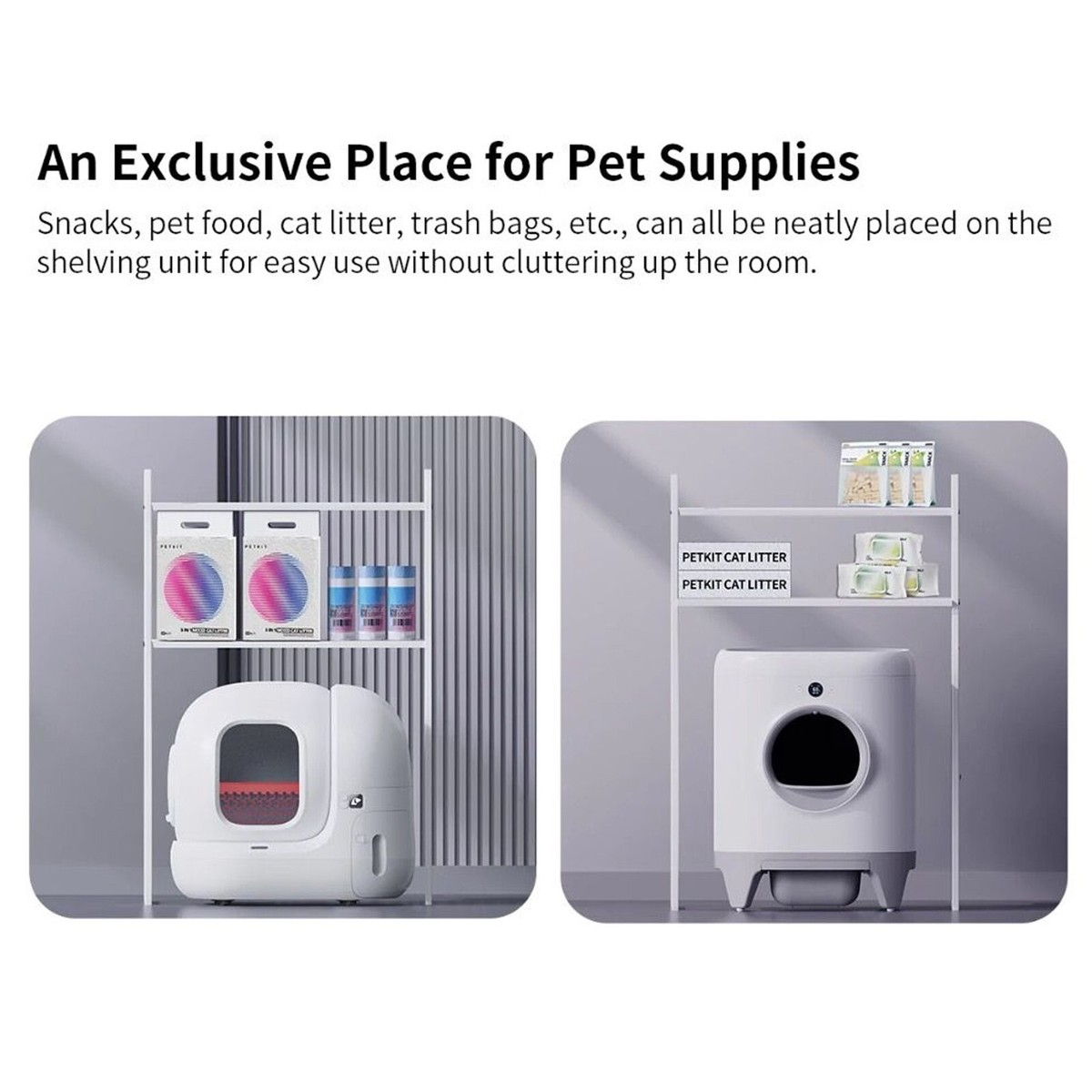 PETKIT Storage Shelf for PURA MAX & PURA X Adjustable Height Extra