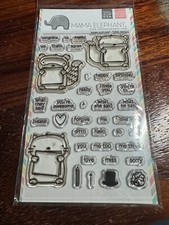 Mama Elephant clear stamps "Three amigos" USA made