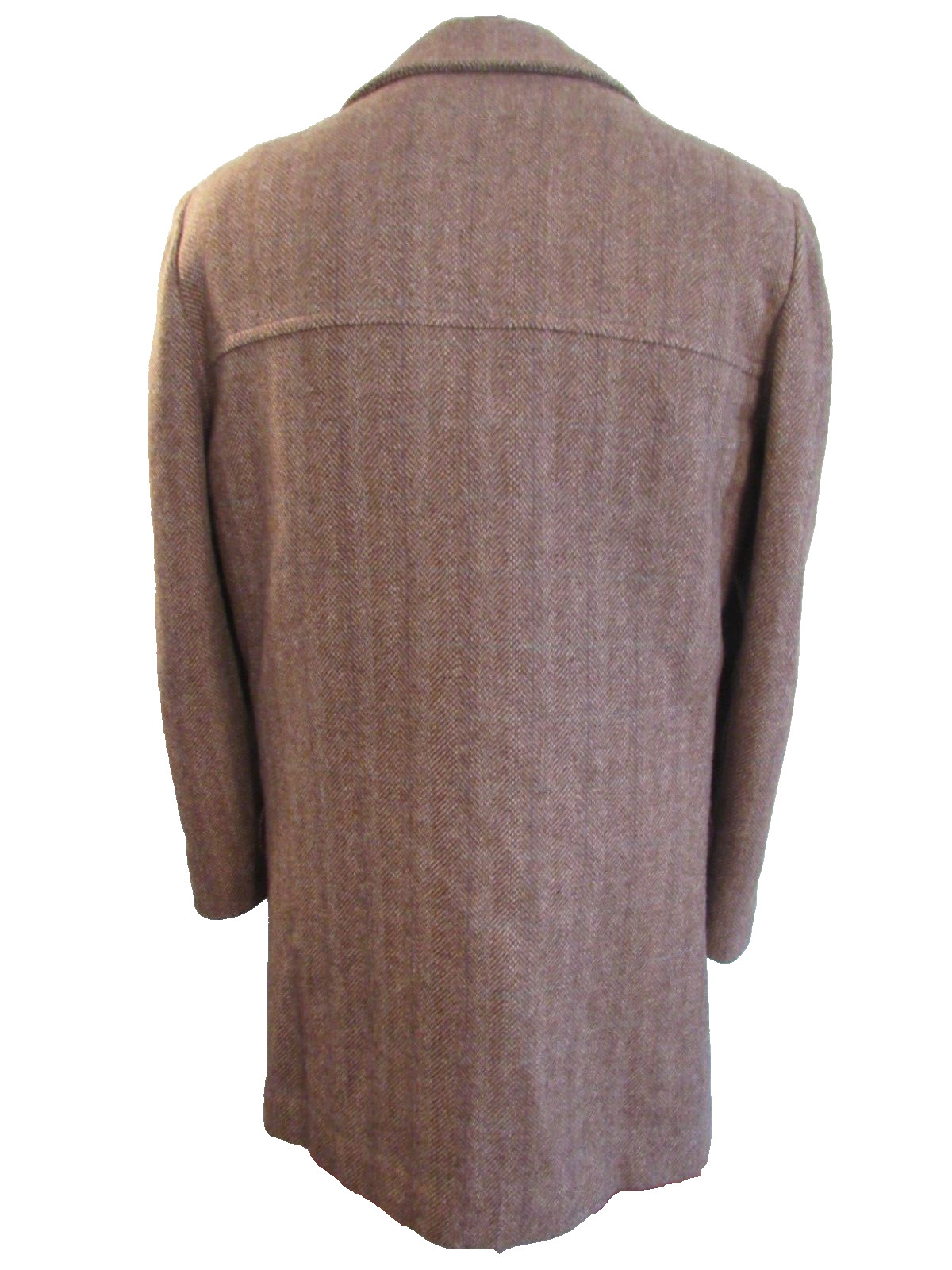 Pendleton wool men's lined overcoat herringbone t… - image 4