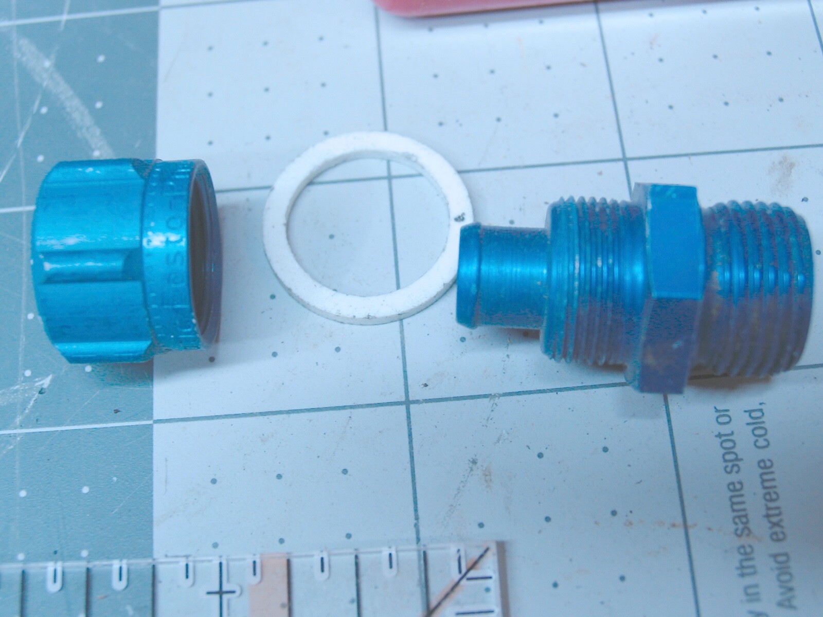 3 ( FESTO ) 5/16" Hose Fittings with 17mm? Thread