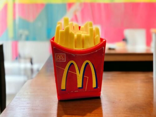 Téléphone portable à rabat McDonald's French Fry 1999/1998 Ronald Happy Meal jouets non testés - Photo 1/7