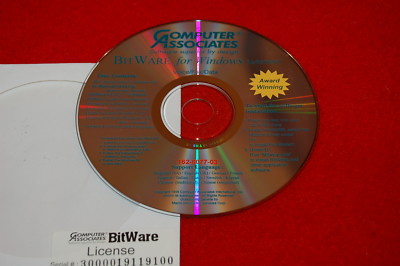 Computer Associates BITWARE For WINDOWS 3.x 95 98 NT v3.30.11 Acrobat ...