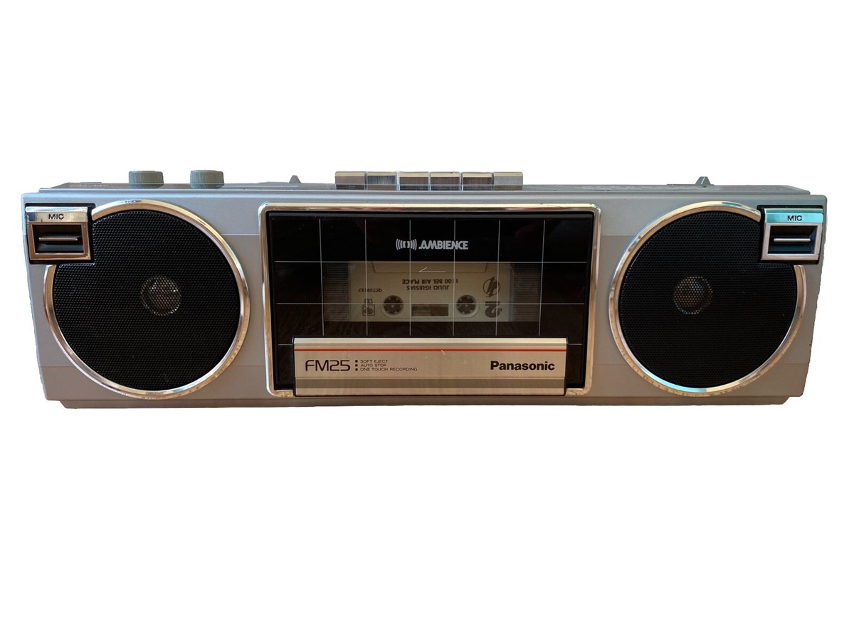 昭和レトロ❗️美品STEREO RADIO CASSETTE PLAYER Vintage Panasonic FM Stereo Radio Cassette Player Model RX - FM25
