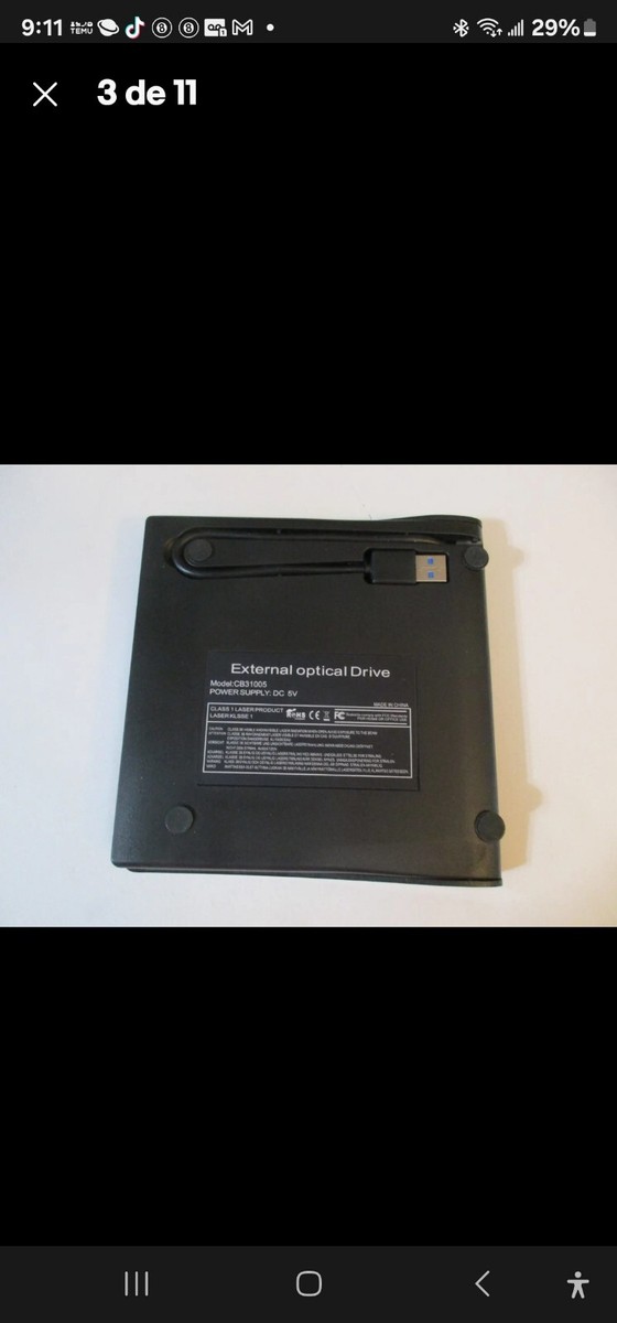 RoHS Yaeonku Ultra Thin External DVD R/RW Optical Drive