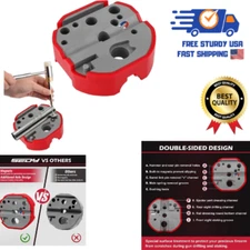 Universal Bench Block with Non-Marring, Magnetic Bench Block Armorers with