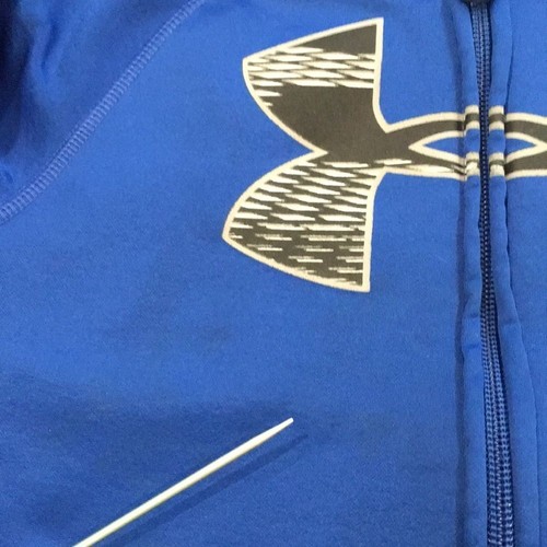 Under Armour Boys Sz 4 Activewear Hoodie Logo Sweatshirt Athletic - Picture 6 of 11