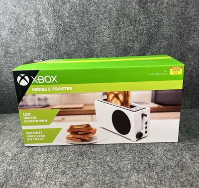 NEW Xbox Series S Limited Edition Toaster Imprints Logo Wide Slot 2 Slice Timer 