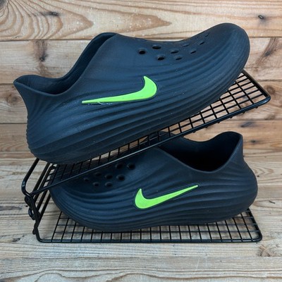Nike Turnschuhe Damengröße UK 5,5 ReactX Rejuven8 Recovery schwarz Volt Clogs Schuhe