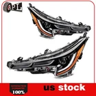 2PCS Full LED DRL Headlights Fit For 2019-2023 Corolla SE Hatchback 4-Door Black