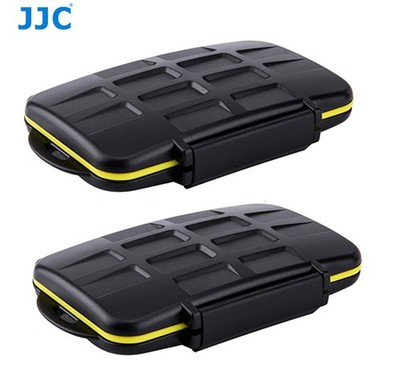 2 x JJC MC-SDMSD12 Anti-shock Memory Card Case for 4 x SD & 8 x Micro SD cards