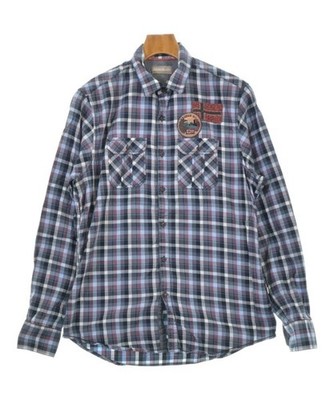 NAPAPIJRI Casual Shirts Navy(Check Pattern) S 2200640042363