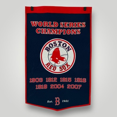 Boston Red Sox Pennant 23x37 in Blue MLB World Series Champions