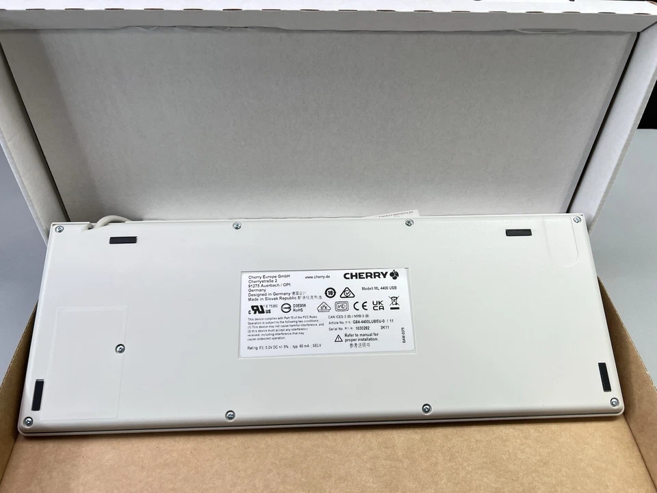 G84-4400 USB TRACKBALL KEYBOARD GRY, COMPUTER CONNECTOR USB, CONNECTI FOR CHERRY - Image 4 of 4