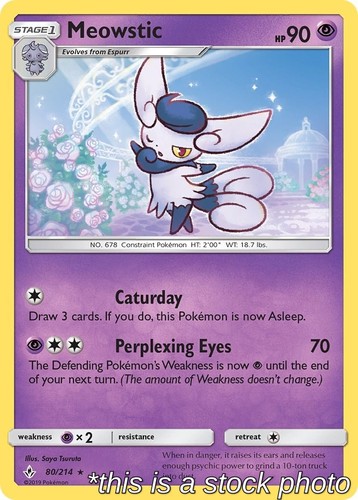 Meowstic - 80/214 - SM - Unbroken Bonds - NM