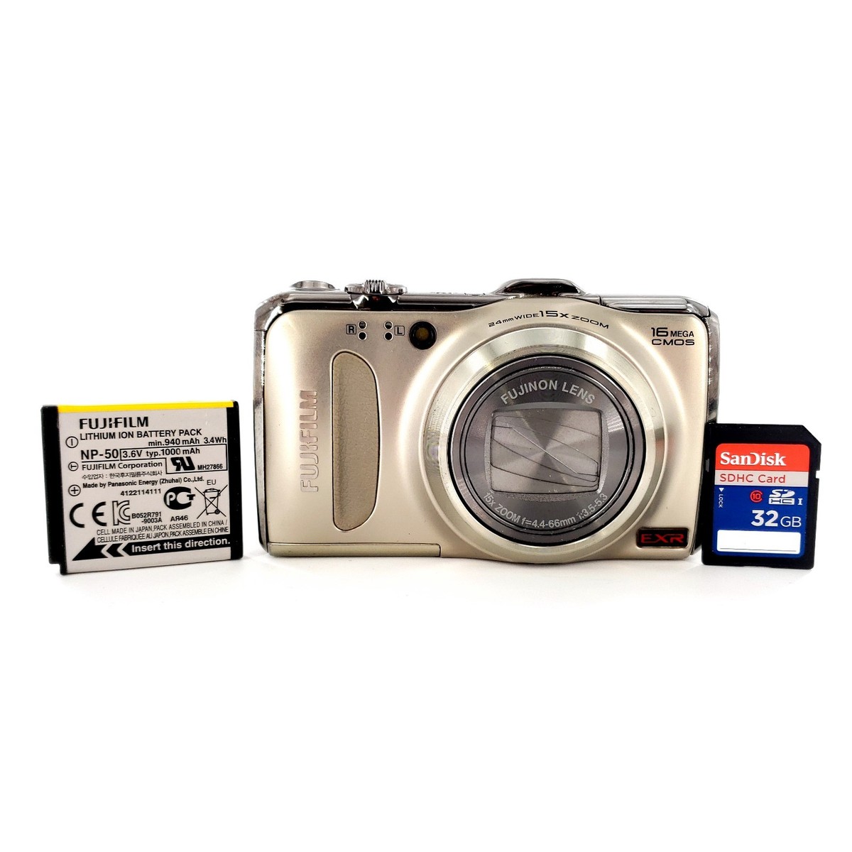 Fujifilm FinePix F550 EXR 16.0MP Digital Camera w/ Battery Card No