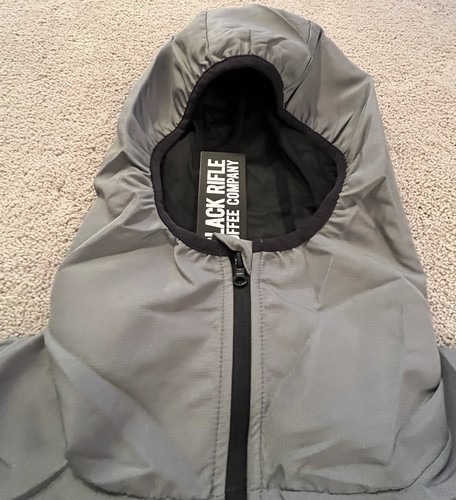 Black Rifle Coffee Company Packable Anorak Windbreaker In Gunmetal Sz Small - Picture 12 of 15