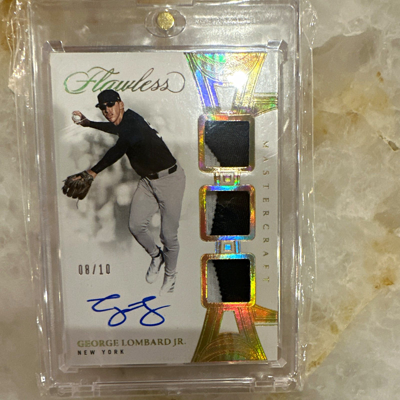 Panini Flawless Master Craft Auto Patch MCS-GL George Lombard Jr. Yankees /10