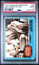 1977 Star Wars Argentina Stani Luke Agrees To Join Ben Kenobi #28 PSA 2