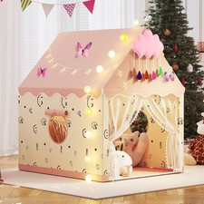 Kids Play Tent, Princess Tent Indoor Playhouse Set with Star Lights, Ball Lig...