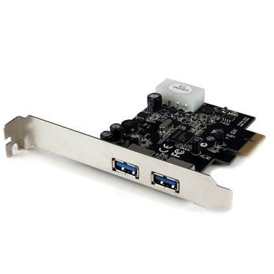 StarTech Dual-Port USB 3.0 PCIe x1 Adapter Card P/N: PEXUSB3S2