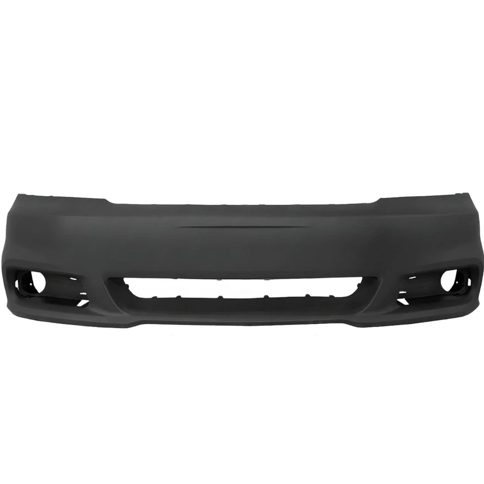 Front Bumper Cover Primed Plastic & Fog Lights Kit For 2011-2014 Dodge Avenger - Image 2 of 4