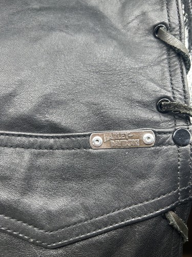 Harley Davidson Hein Gericke AMF gilet smanicato in pelle da uomo taglia L vintage - Foto 10 di 13