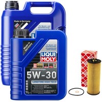 MotoröL Set High Tech 5W-30 Liqui Moly 6 Liter + ÖLfilter FüR Audi A6 Skoda VW