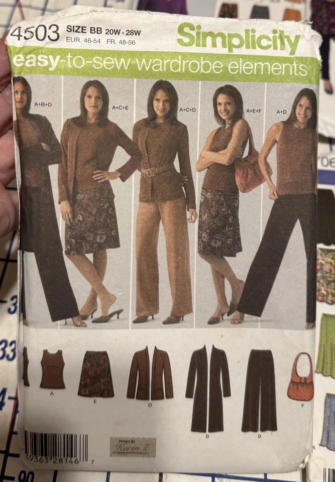 Lot 6 Plus Size Sewing Patterns Simplicity McCall's 18W-32W Khaliah Ali Womens - Image 2 of 4