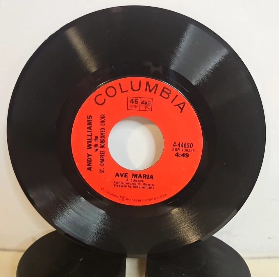 Andy Williams–Battle Hymn Of The Republic 1968 Columbia - RFK Memorial 7" Single - Image 4 of 4