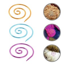 3 Pcs Rundstricknadeln Kurz Zum Einfädeln Von Perlen Perlennadel-Set