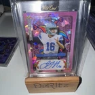 2024 Wild Card 5 Card Draw Jared Goff Pink Cracked Ice JOKER 1/1 AUTO SSP LIONS