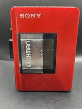 Red SONY WM-B12 WALKMAN RARE LIMITED EDITION for parts