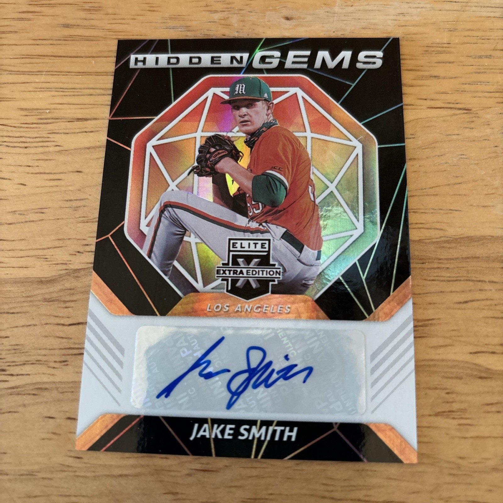 Jake Smith 2021 Panini Elite Extra Edition Hidden Gems #HG-JS Auto Angels