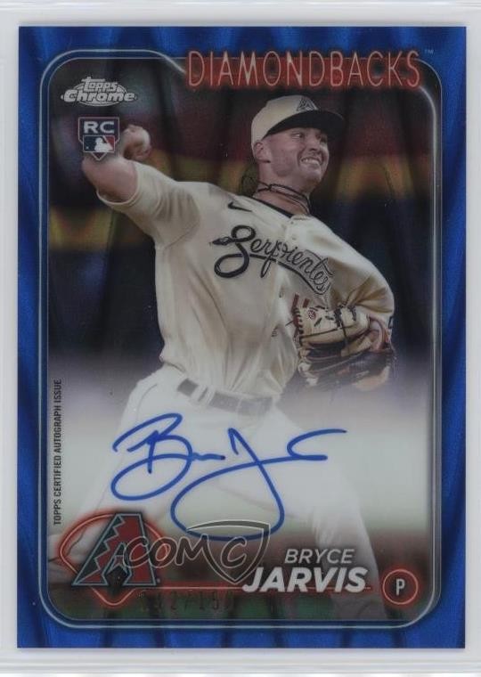 2024 Topps Chrome Rookie Blue RayWave Refractor /150 Bryce Jarvis #RA-BJ Auto RC