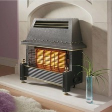 Flavel FRGCN0EN Regent Gas Fireplace - Black Electronic ignition
