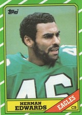 Herman Edwards Eagles 1986 Topp Football #277 Excellent Condition Bx1b