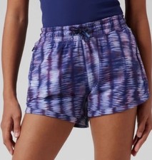 Athleta Girl Purple Tie Dye Athletic All Play 3" Shorts Girls Large 12