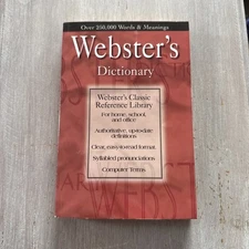 Webster's Dictionary Personal Development Paperback Book from Landoll 1991