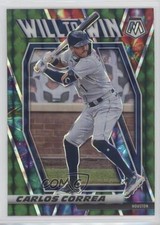 2021 Panini Mosaic Will to Win Green Mosaic Prizm Carlos Correa #WTW10 0x1