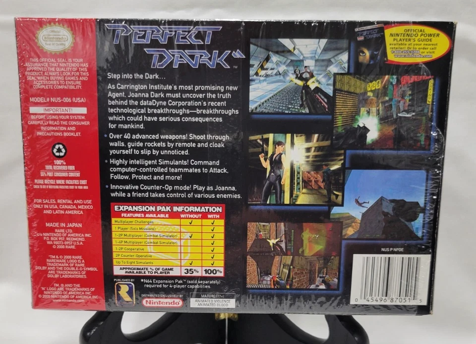 Perfect Dark - N64 - Open Box - Good Condition - Image 2 of 4