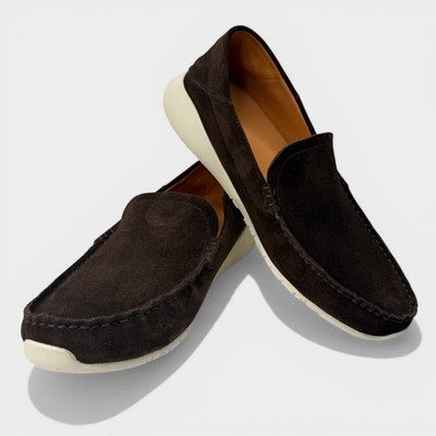 NWOB Olukai Ka\'a Suede Loafer Dark Wood OluKai Kaa Loafer Mens 10D Dark Wood Suede Slip On Comfort  main image 3