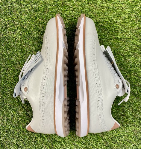 Scarpe da golf Adidas MC Zoysia senza punte grigio gomma bianco IH5993 da donna taglia 6,5 - Foto 11 di 12