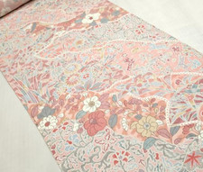 Pink Poem Silk UnUsed BOLT By the Yard Japanese Kimono Fabric BS45