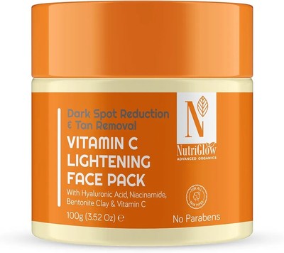  NutriGlow Advanced Organics Vitamin C Lightening Face Pack with Niacinamide   1