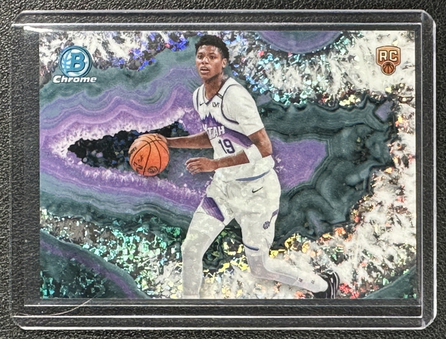 ACE BAILEY 2025-26 BOWMAN CHROME #CNB-5 ROOKIE CRYSTALIZED RC SSP JAZZ
