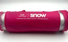 Adjustable Breathable Snow Pillow - I Wanna Sleep - Gel Memory Foam Flakes, Temp
